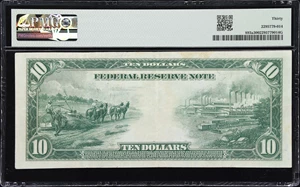 image for: Fr. 893a. 1914 Red Seal $10 Federal Reserve Note. New York. PMG Very Fine 30.