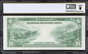 image for: Fr. 893b. 1914 Red Seal $10 Federal Reserve Note. New York. PCGS Banknote Choice Uncirculated 64.