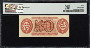 image for: Fr. 1344. 50 Cents. Third Issue. PMG About Uncirculated 50.
