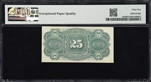 image for: Fr. 1302. 25 Cents. Fourth Issue. PMG Gem Uncirculated 65 EPQ.