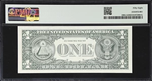 image for: Fr. 1904-A. 1969A $1 Federal Reserve Note. Boston. PMG Choice About Uncirculated 58. Serial Number 1.
