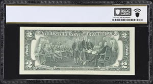 image for: Fr. 1935-H. 1976 $2 Federal Reserve Note. St. Louis. PCGS Banknote Choice Uncirculated 64. Solid Serial Number.