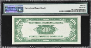 image for: Fr. 2200-Gdgs. 1928 Dark Green Seal $500 Federal Reserve Note. Chicago. PMG Gem Uncirculated 65 EPQ.