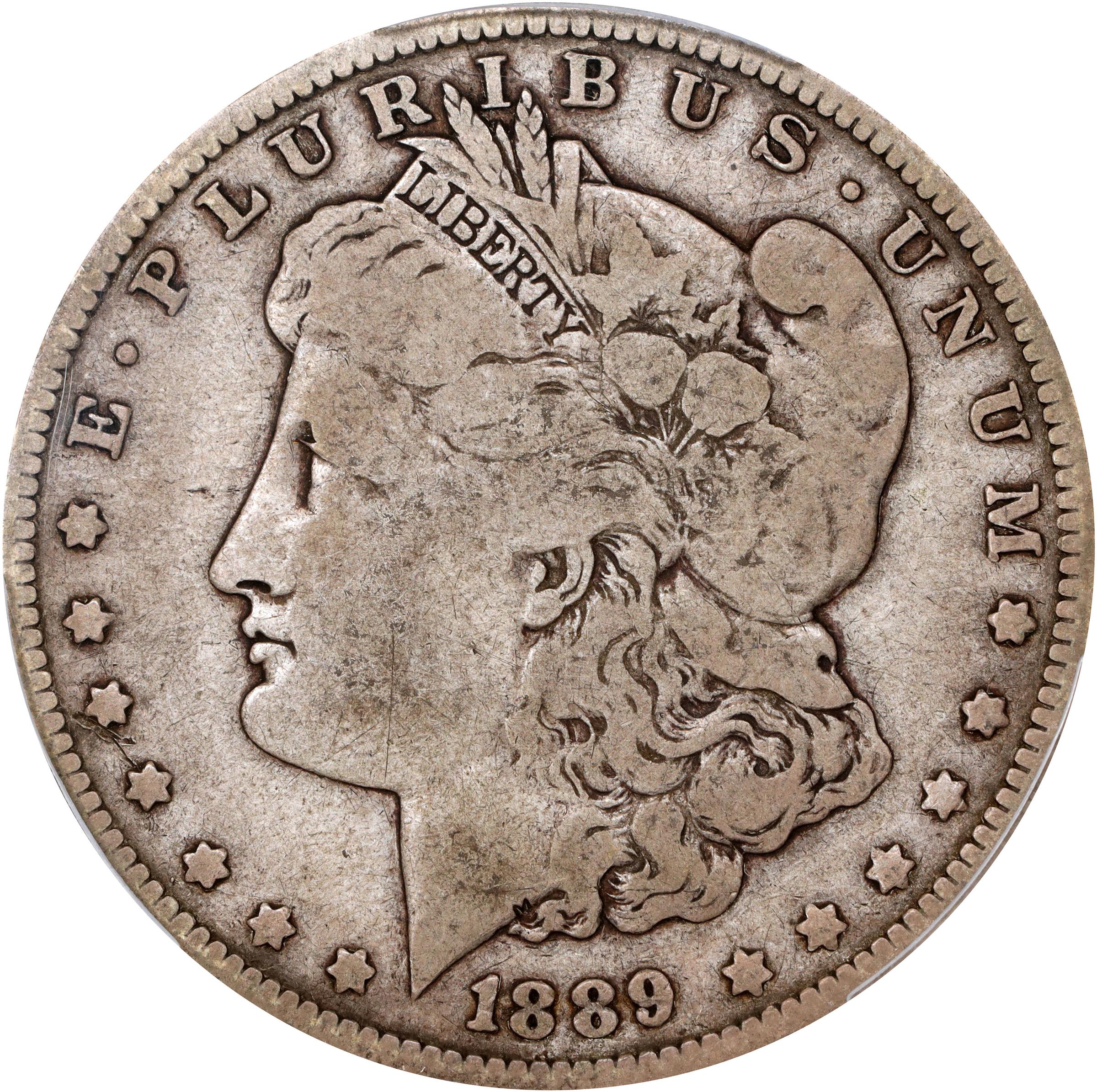1889-O Morgan Silver Dollar. 95 Degree Rotated Reverse. VG-10 (PCGS).