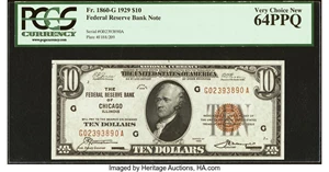 image for: Fr. 1860-G $10 1929 Federal Reserve Bank Note. PCGS Very Choice New 64PPQ....