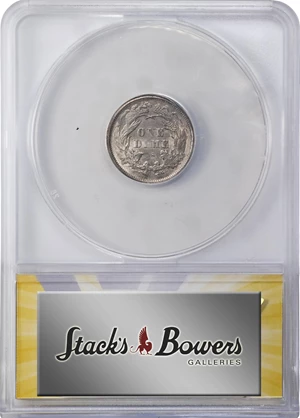 image for: 1875-S Liberty Seated Dime. Mintmark Above Bow. MS-60 Details--Cleaned (ANACS).