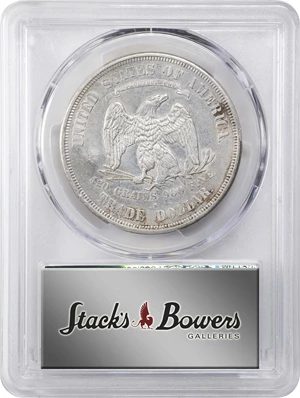 image for: 1874-S Trade Dollar. Chop Mark. AU Details--Cleaned (PCGS).