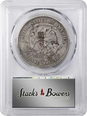 image for: 1875-CC Trade Dollar. Chop Mark. VF-20 (PCGS).