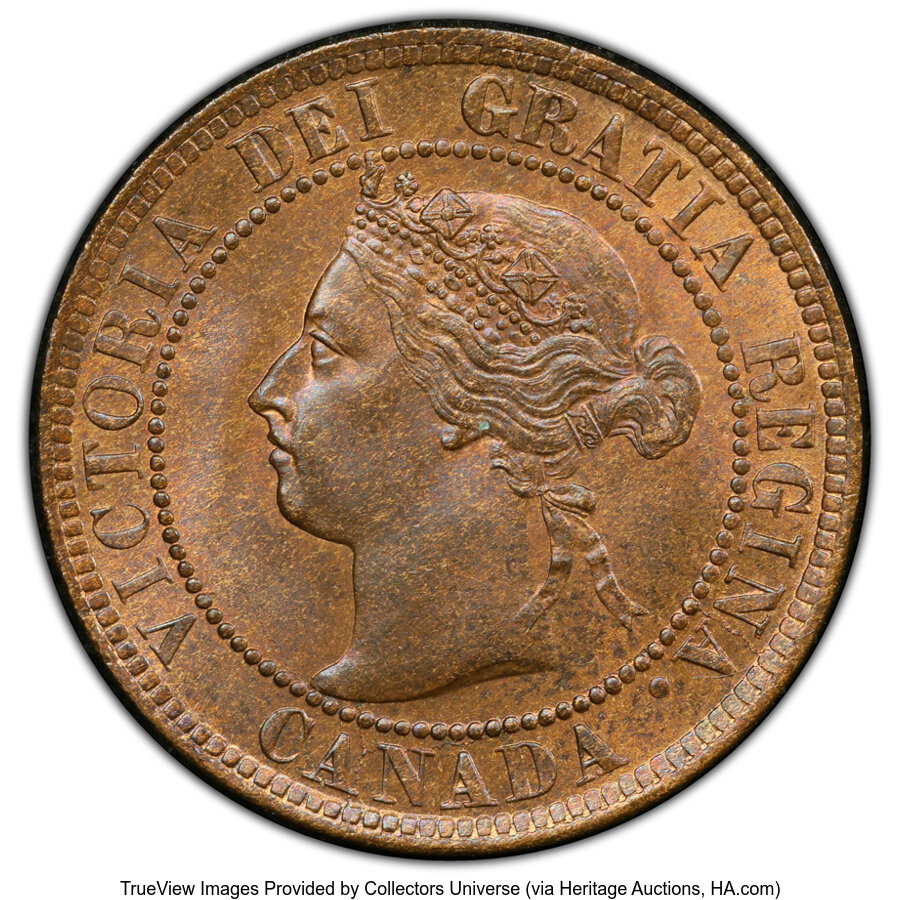 image for: Canada: Victoria Cent 1893 MS65 Brown PCGS,...