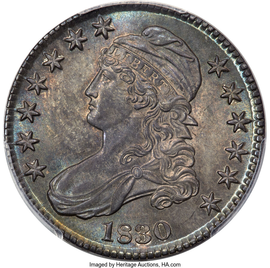 image for: 1830 50C Small 0, O-113, R.1, MS65 PCGS....