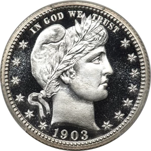image for: 1903 25C PR68 Deep Cameo PCGS. CAC....