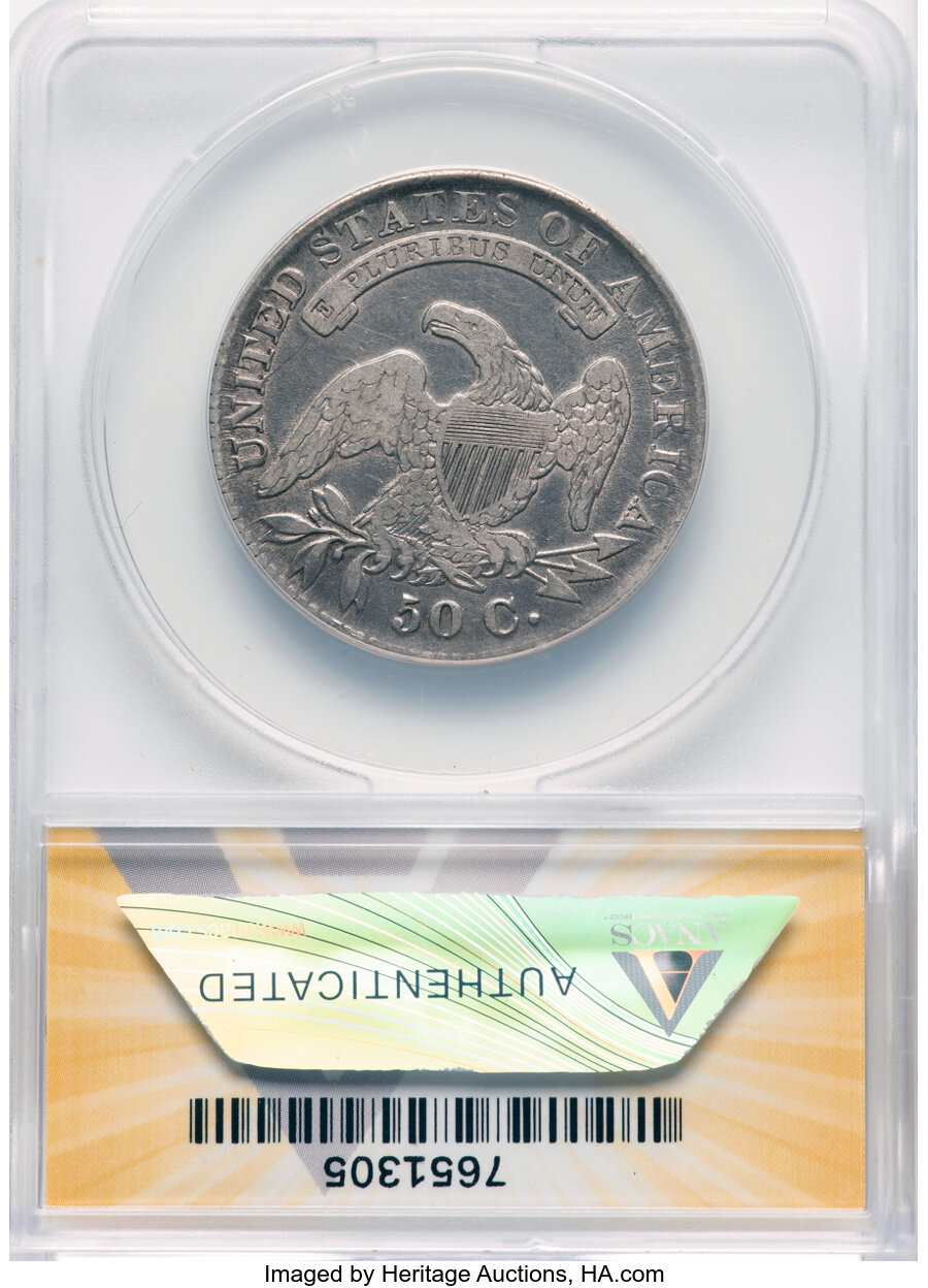 image for: 1830 50C Small 0, O-115, R.2, VF30 ANACS.  Mintage 4,764,800....