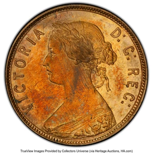 image for: Canada: Newfoundland. Victoria Specimen Cent 1872-H SP64 Red and Brown PCGS,...
