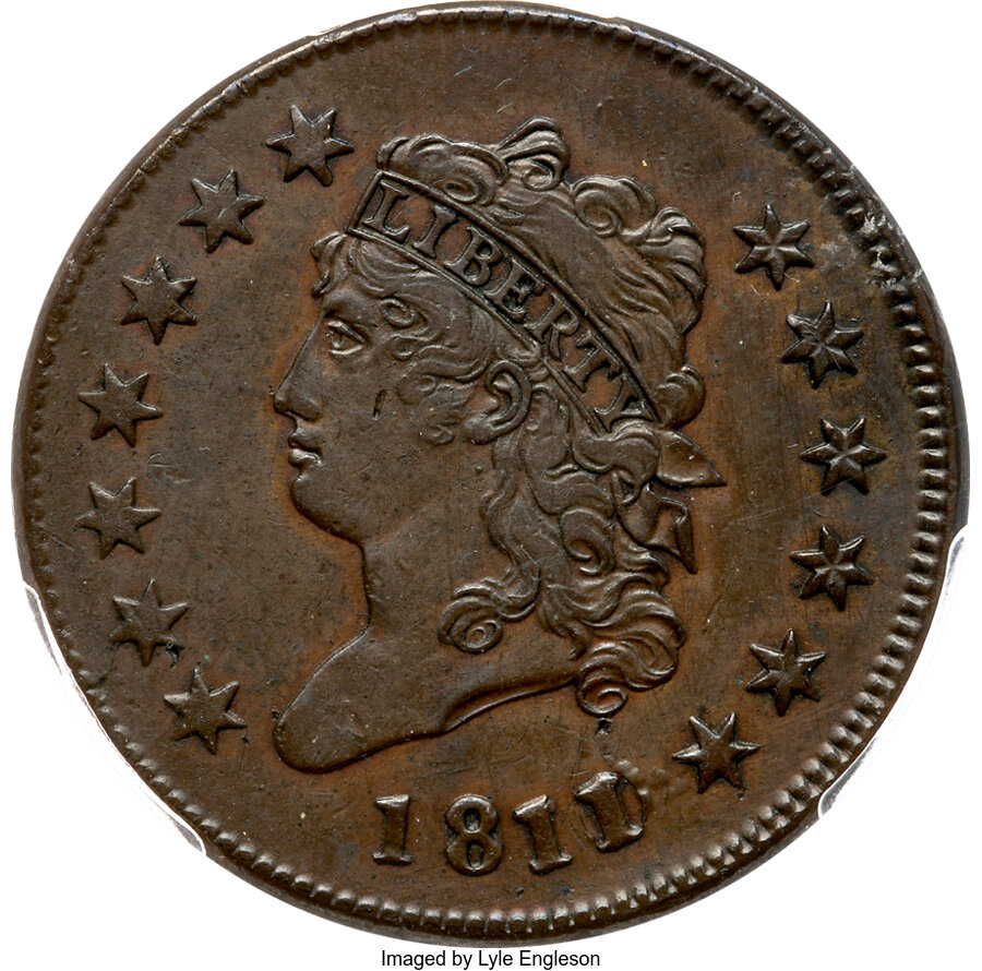 image for: 1811/10 S-286 R3, Overdate 11 over 10, AU50 PCGS. ...