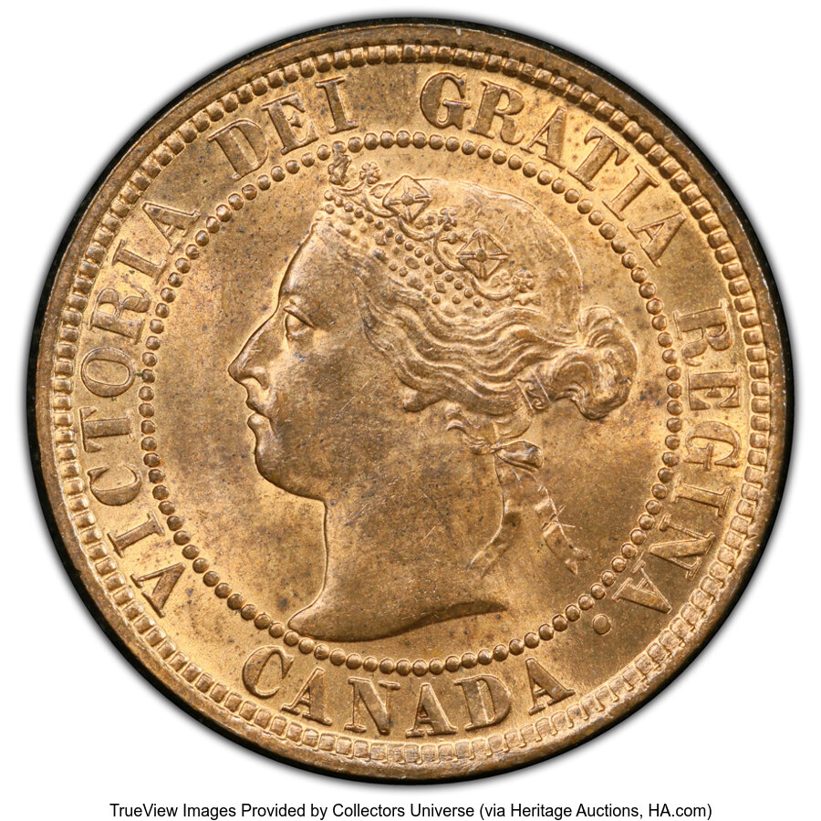 image for: Canada: Victoria Cent 1898-H MS64 Red and Brown PCGS,...