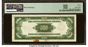 image for: Fr. 2202-E $500 1934A Federal Reserve Note. PMG Very Fine 30 Net....