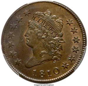 image for: 1810 S-282 R2 MS62 Brown PCGS. ...
