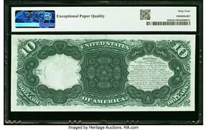 image for: Fr. 102 $10 1880 Legal Tender PMG Choice Uncirculated 64 EPQ....