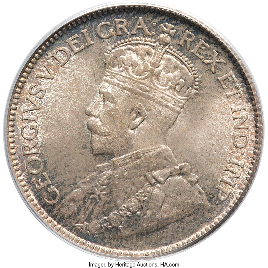 image for: Canada: George V 25 Cents 1933 MS66 PCGS,...