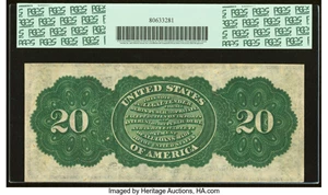 image for: Fr. 126 $20 1863 Legal Tender PCGS Extremely Fine 40PPQ....