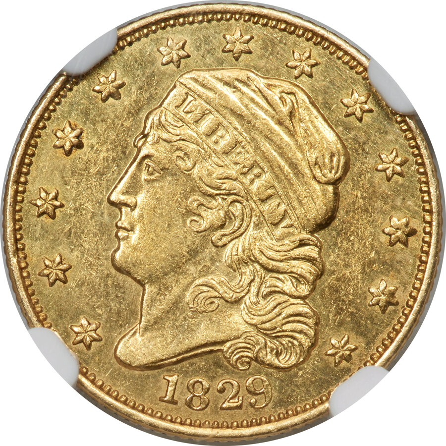 image for: 1829 $2 1/2 BD-1, High R.4, AU58 NGC....