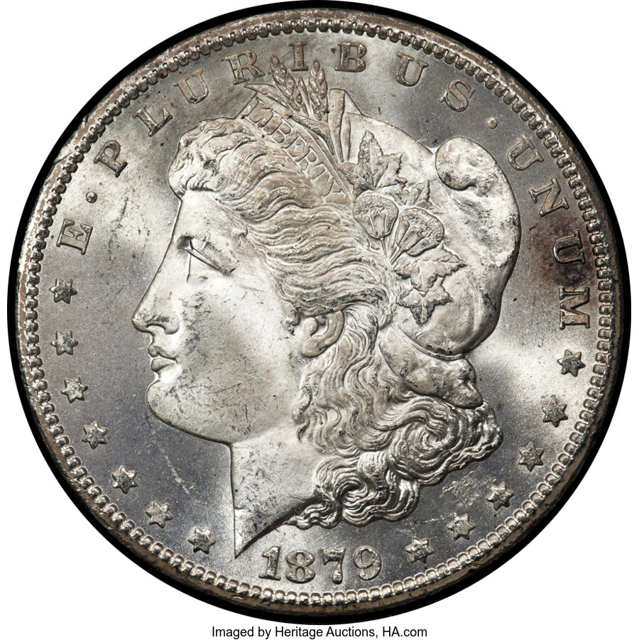 1879-CC $1 GSA Hoard, Hard package MS