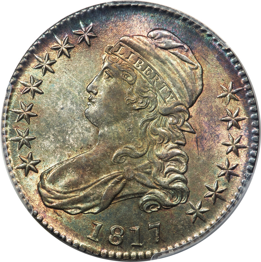 image for: 1817 50C O-111a, R.2, MS64 PCGS....