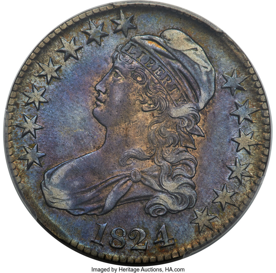 image for: 1824/4 50C O-110, R.1, AU53 PCGS....