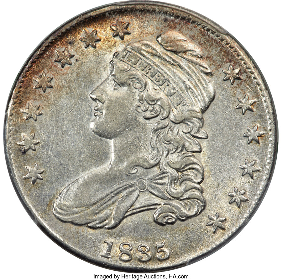 image for: 1835 50C O-107, R.1, AU53 PCGS....
