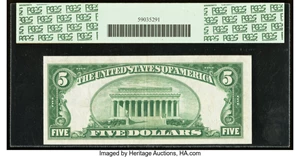 image for: Fr. 1950-H* $5 1928 Federal Reserve Star Note. PCGS Choice About New 55PPQ....