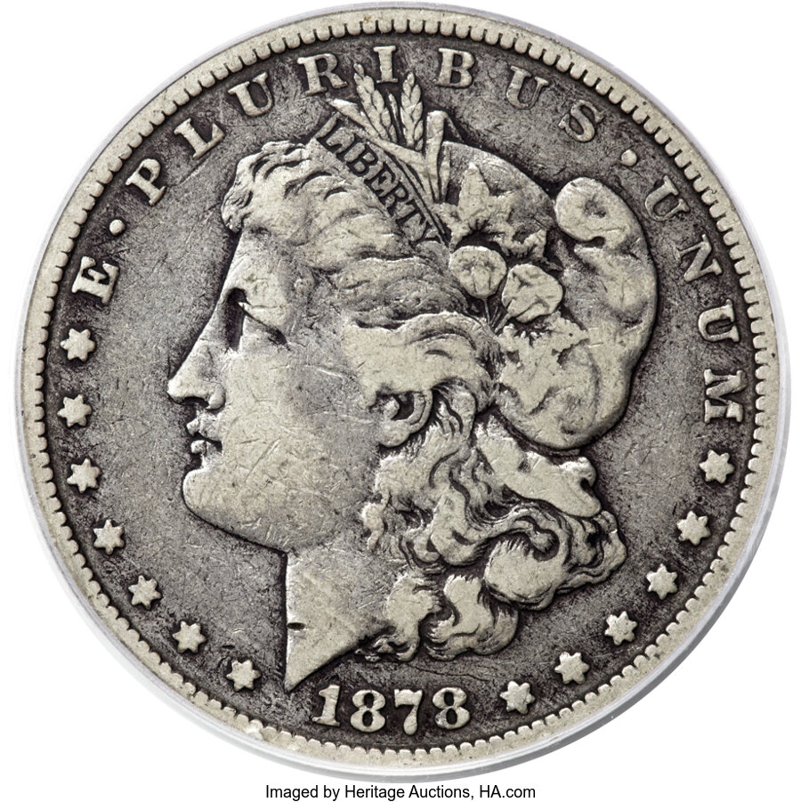 image for: 1878-S $1 Long Arrow Shaft, VAM-60, Fine 15 PCGS....