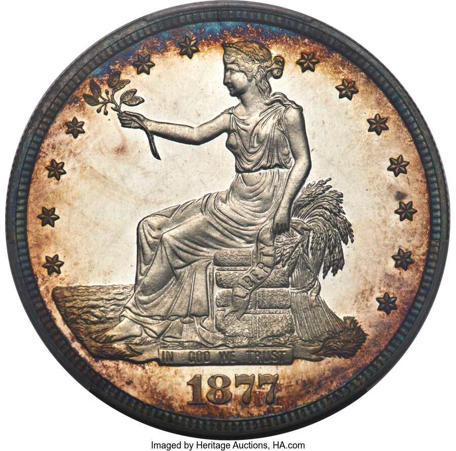 image for: 1877 T$1 PR63 Deep Cameo PCGS....