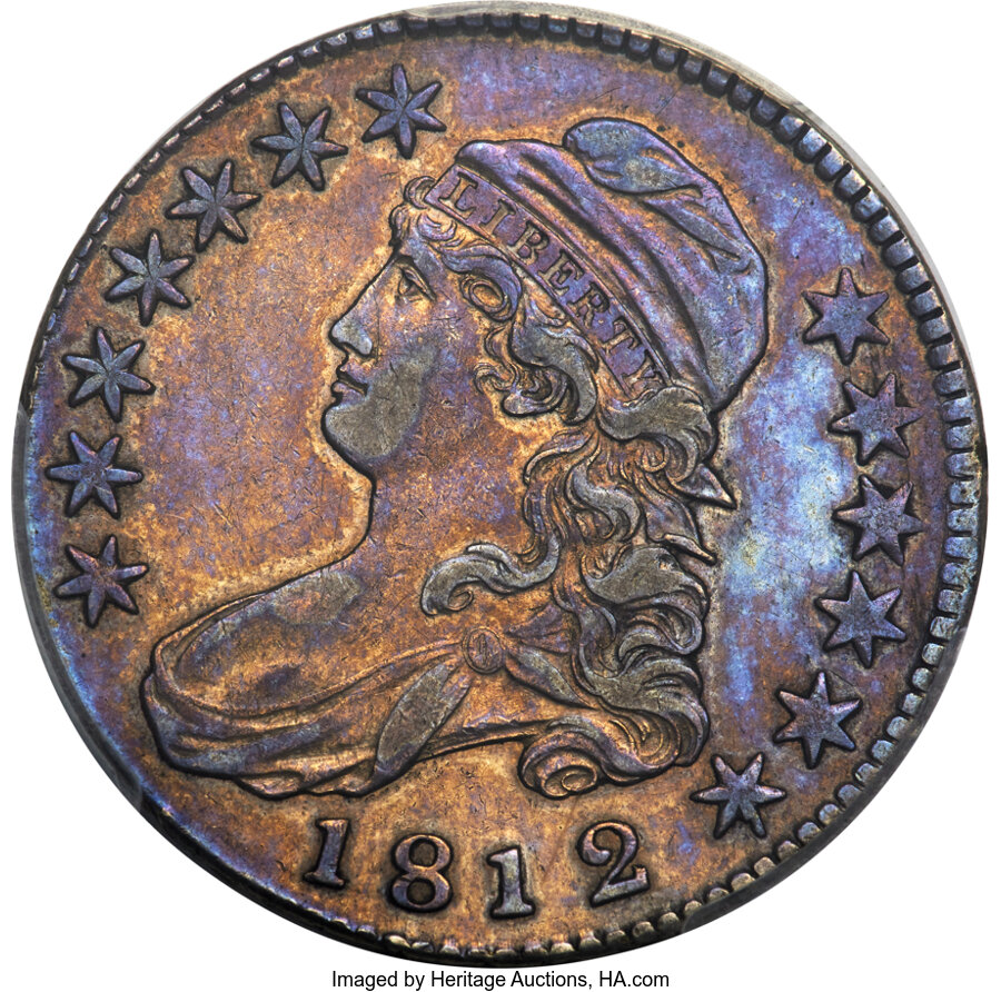 image for: 1812/1 50C Large 8, O-101, R.5, XF45 PCGS....