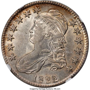 image for: 1822/1 50C O-101, R.1, AU50 NGC....