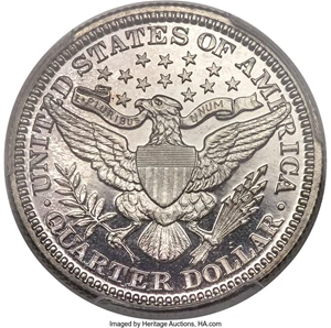 image for: 1904 25C PR66 Cameo PCGS. CAC. CAC Population: (7/5). ...