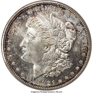 image for: 1921-D $1 MS65 Prooflike NGC....
