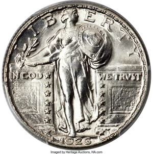 image for: 1926-S 25C MS65 Full Head PCGS....