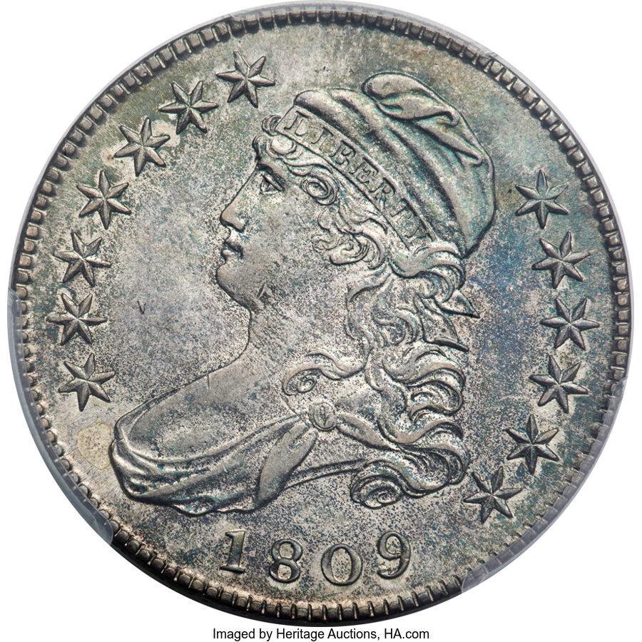 image for: 1809 50C XXX Edge, O-102, R.1, AU55 PCGS....