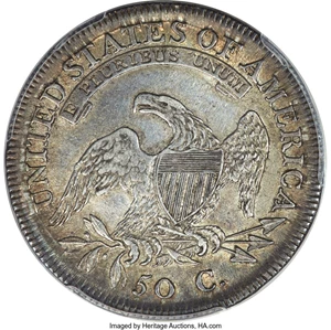 image for: 1809 50C Normal Edge, O-105, R.2, AU50 PCGS....