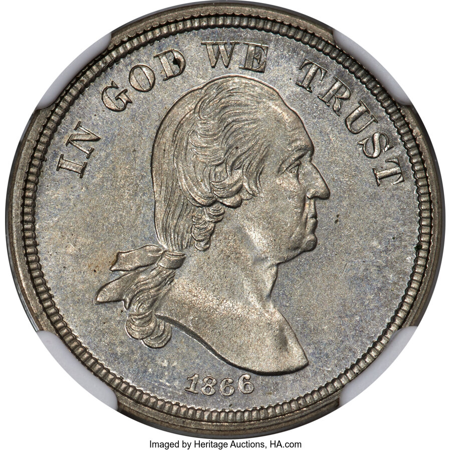 image for: 1866 5C Five Cents, Judd-467, Pollock-560, High R.7, PR63 NGC....
