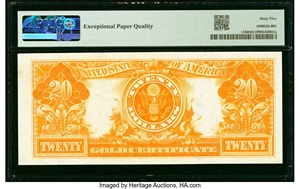 image for: Fr. 1186 $20 1906 Gold Certificate PMG Gem Uncirculated 65 EPQ....