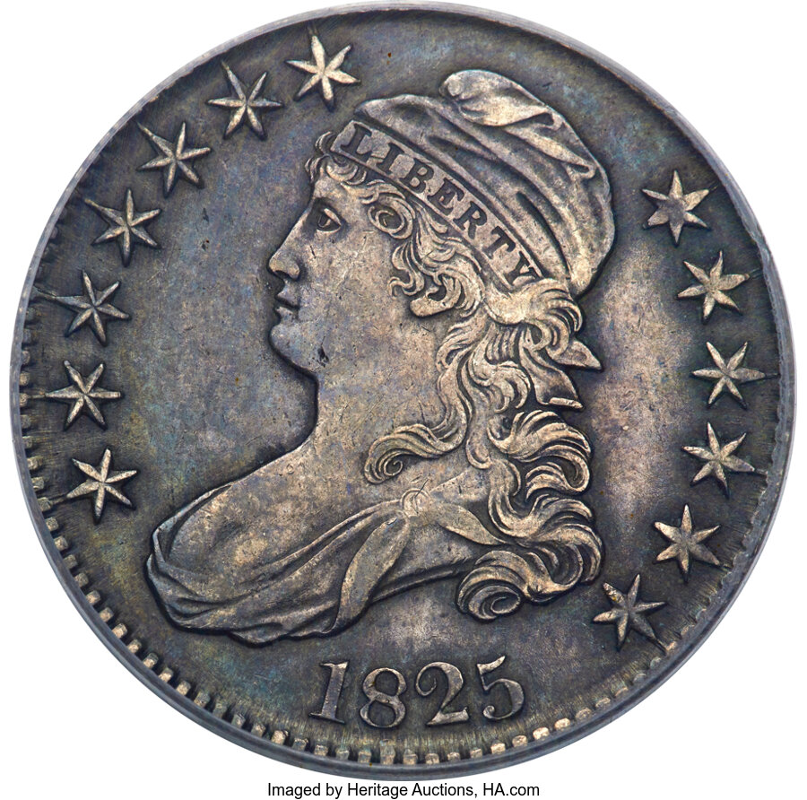image for: 1825 50C O-109, High R.4, XF45 PCGS....