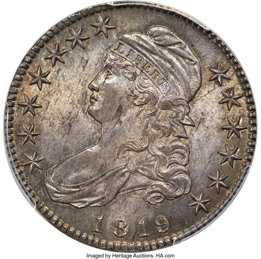 image for: 1819 50C O-114, R.2, MS64 PCGS. CAC....