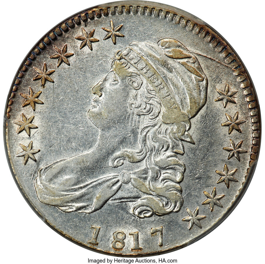 image for: 1817 50C O-106, R.3, AU53 PCGS....