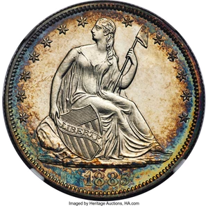 image for: 1885 50C WB-101 MS62 NGC....