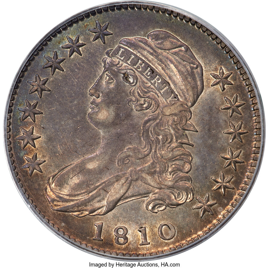 image for: 1810 50C O-102, R.1, AU50 PCGS....
