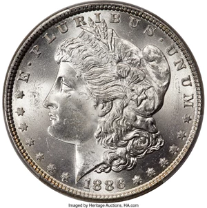 image for: 1886 $1 Doubled Date, VAM-20, MS64 PCGS....
