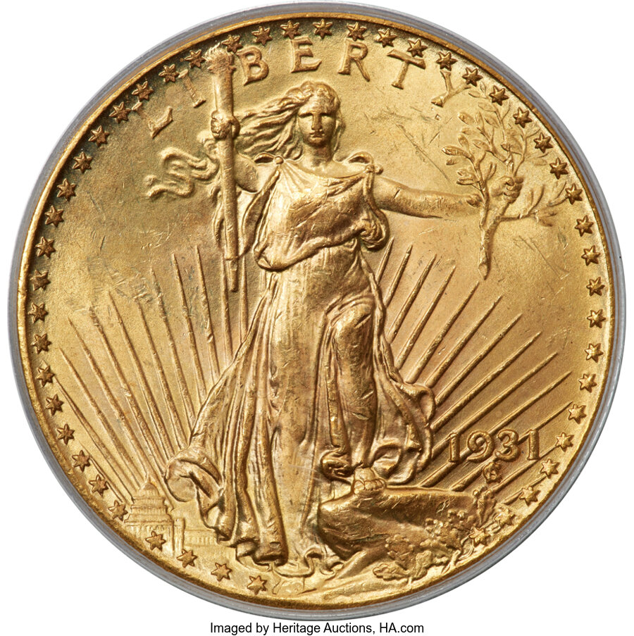 image for: 1931 $20 MS63 PCGS....