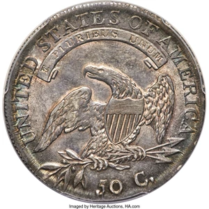 image for: 1808 50C O-106a, R.3, AU53 PCGS....
