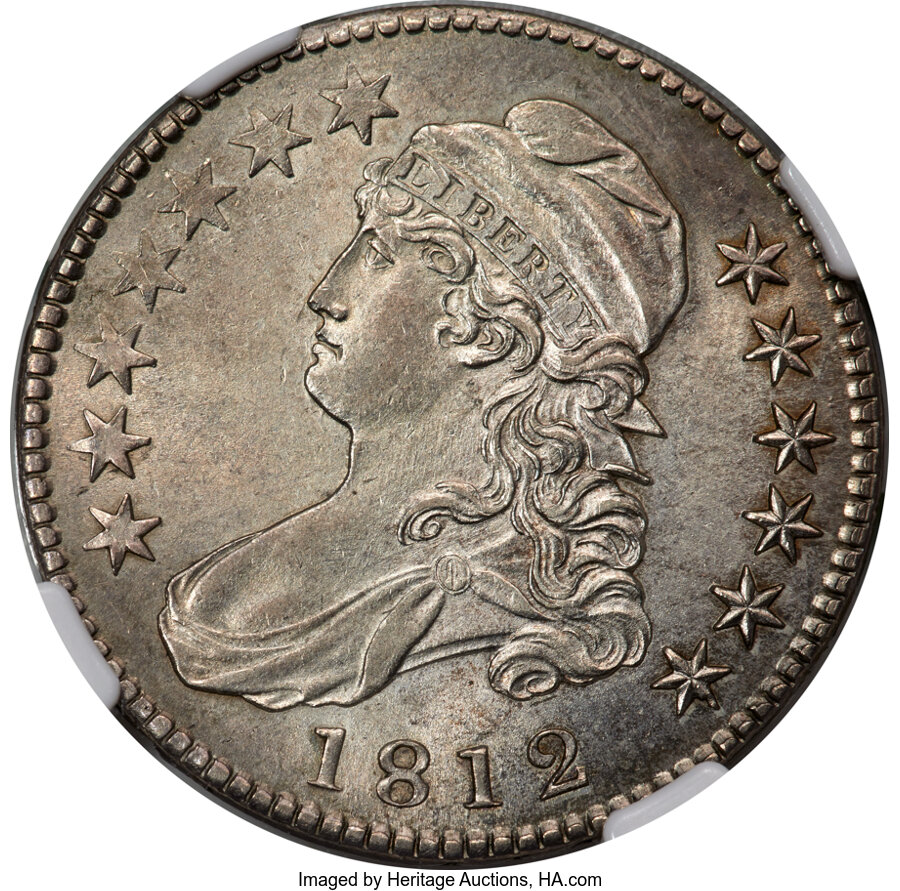 image for: 1812 50C Large 8, O-104, R.1, MS61 NGC....